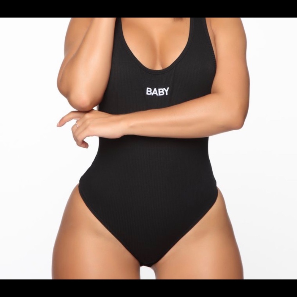 Black stylish body suit